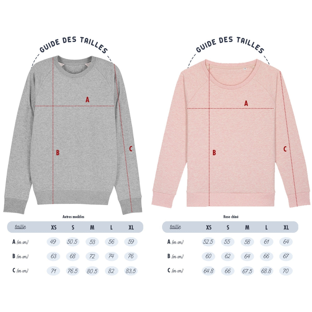 Sweat femme "Chat m'épuise" rose