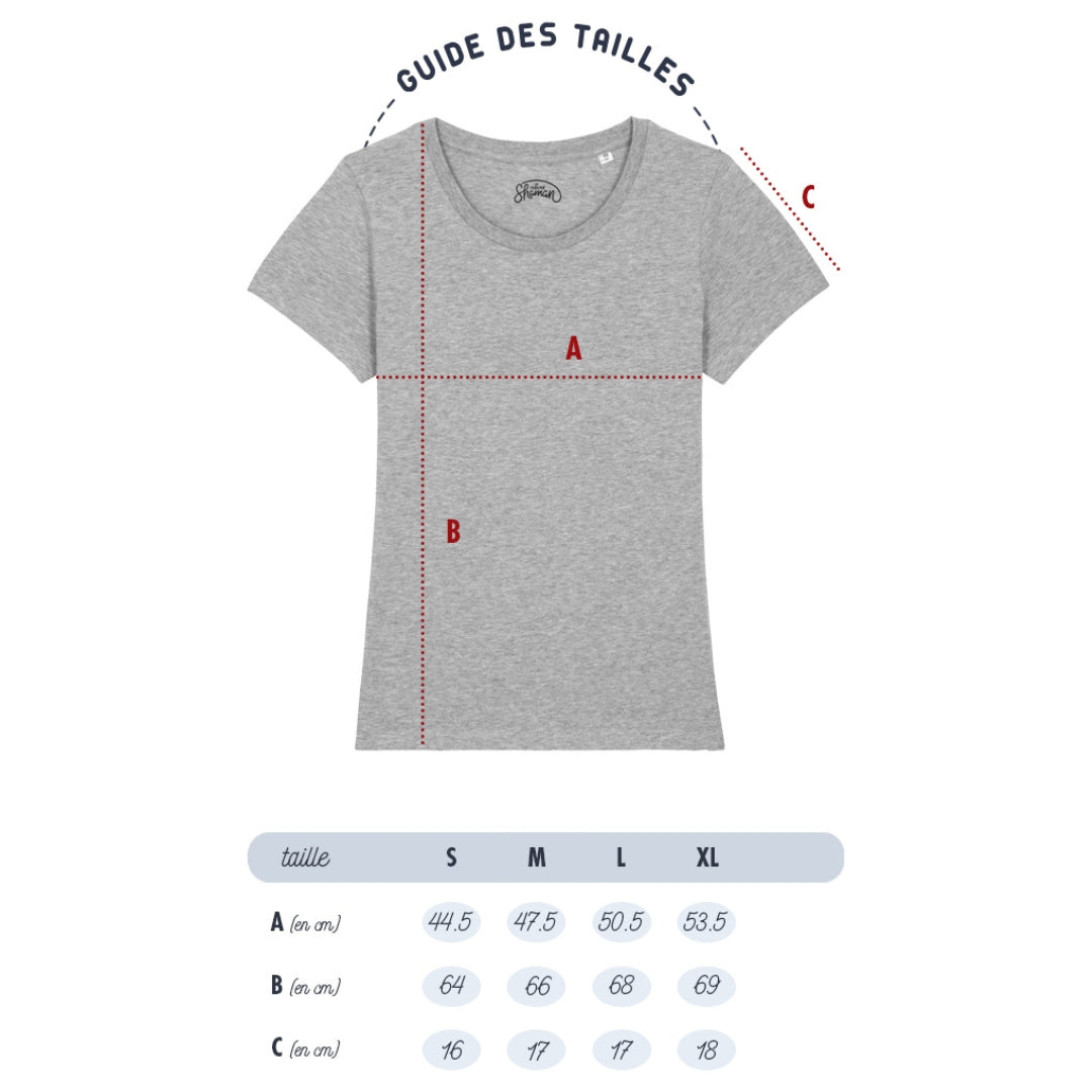 T-shirt femme "Chananas" rose chiné