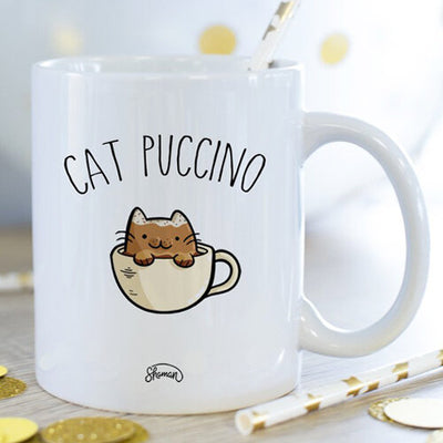 Becher „Katze Puccino“