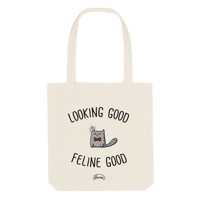 „Looking Good Feline Good“-Einkaufstasche
