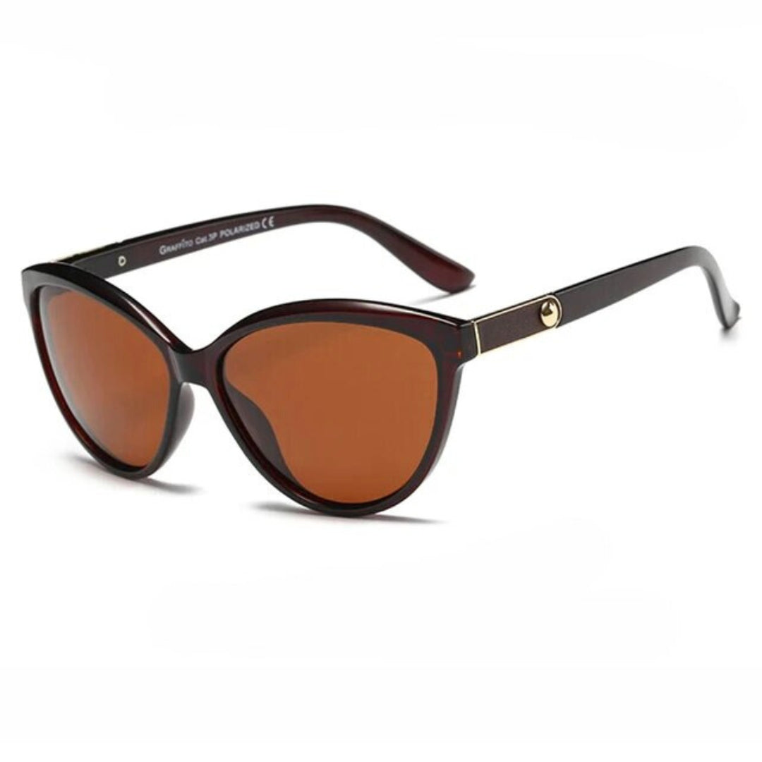 Lunettes de soleil Vintage Brown Cat Eye