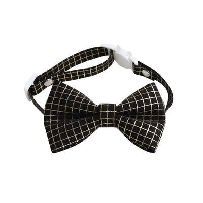 Noeud papillon noir doré