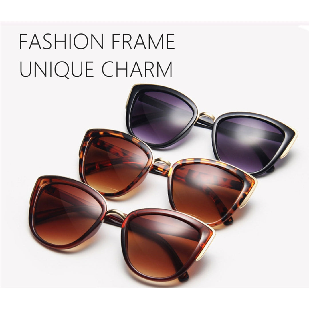 Lunettes de soleil Fashion Cat Eye marron