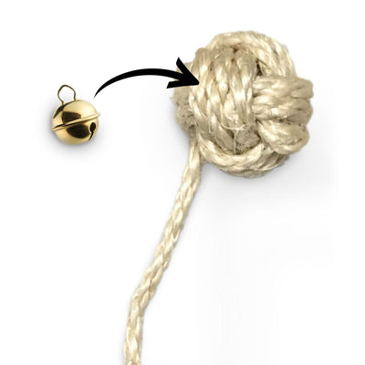 Balle corde avec grelot Kater Kasimir