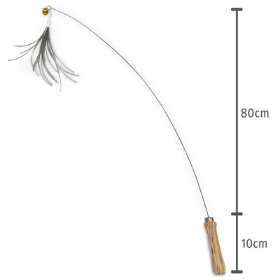 Canne Ă pĂȘche artisanale Kater Kasimir gris