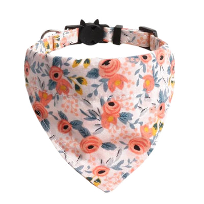 Bandana fleuri orange