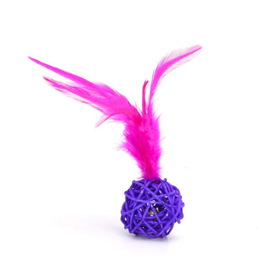Balle avec plume violette Nobleza