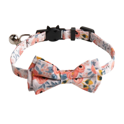 Noeud papillon fleuri orange