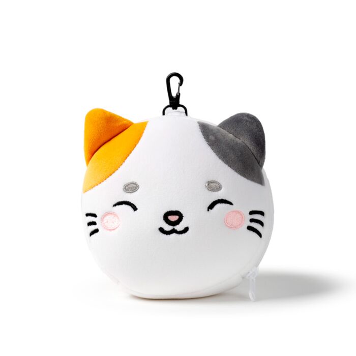 Coussin de voyage avec masque yeux peluché - Lola le Chat