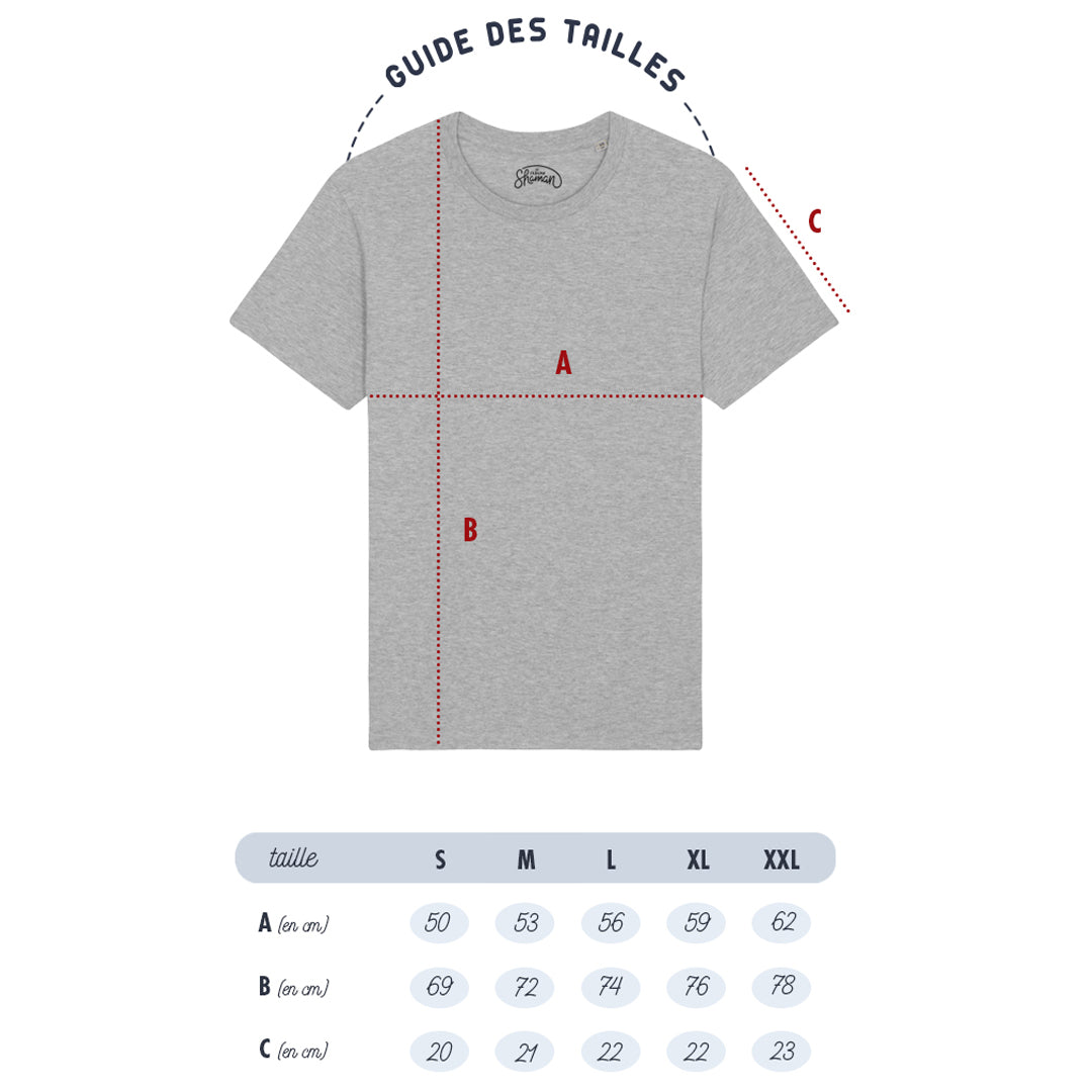 T-shirt bio homme "Chat m'épuise" blanc