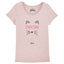 Rosafarbenes „Kitten“-T-Shirt für Damen 