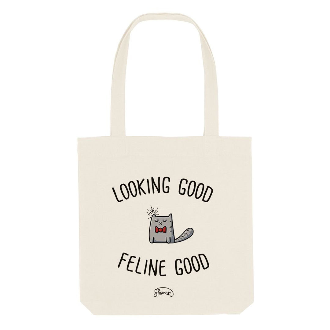 „Looking Good Feline Good“-Einkaufstasche