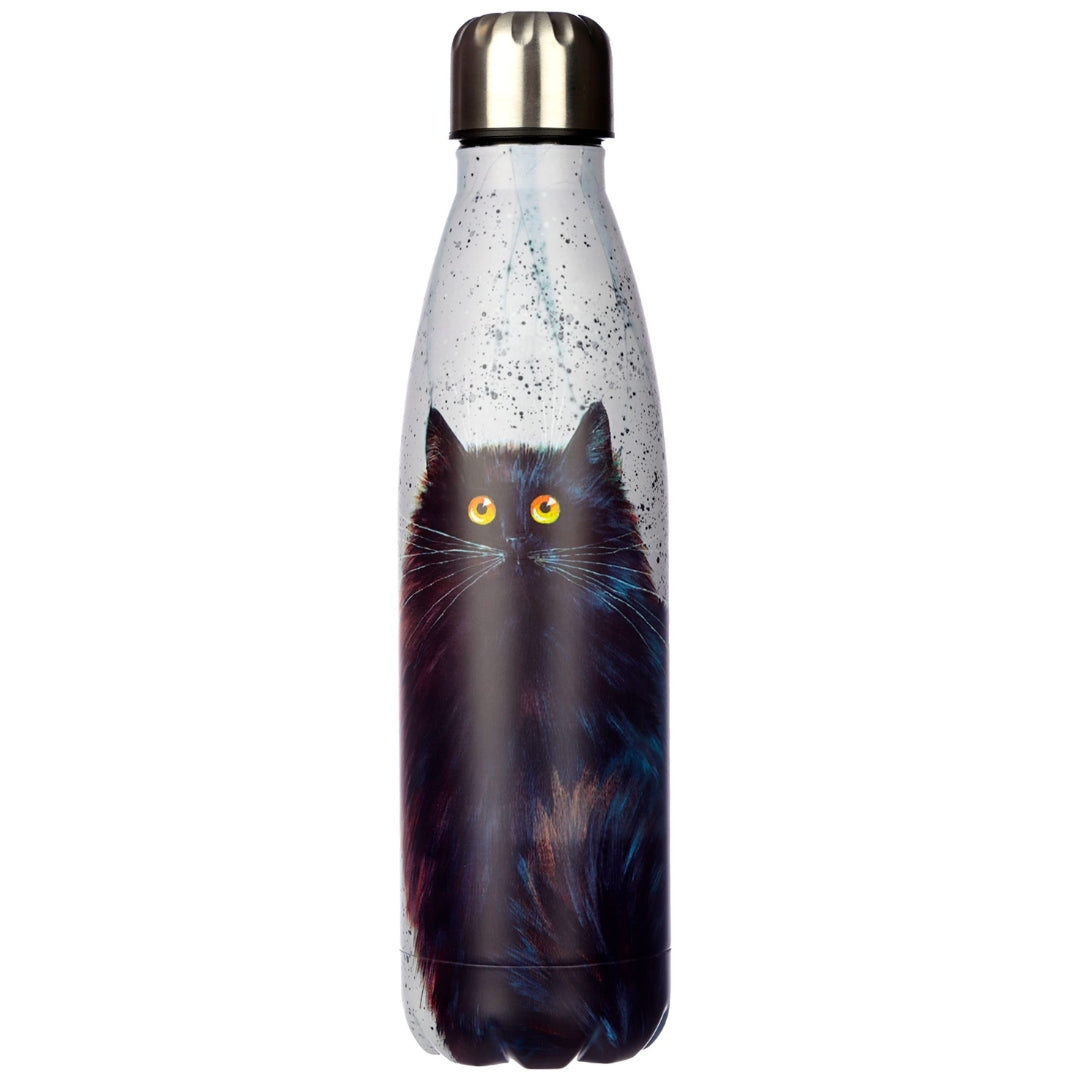 Bouteille isotherme chat noir