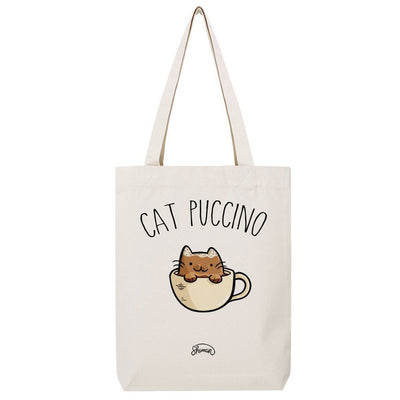 Tote bag "Cat Puccino"