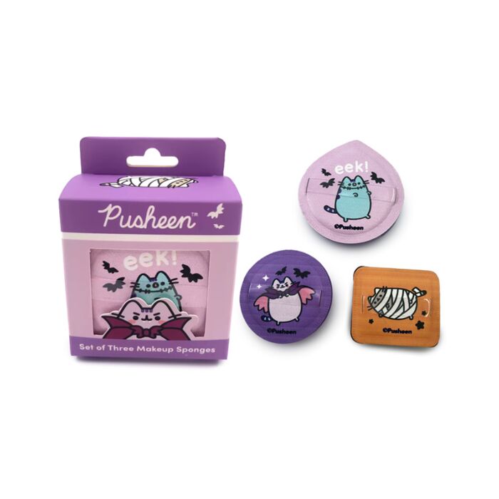 Lot de 3 éponges à maquillage - Pusheen le Chat Halloween